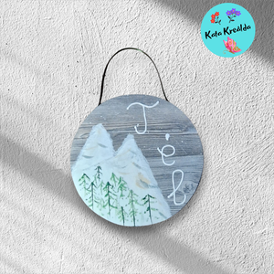 Téli táj 2. - otthon & életmód - dekoráció - ajtó- és ablak dekoráció - ajtódísz & kopogtató - Meska.hu