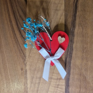 Festett mini szív/esküvői köszönőajándék, Esküvő, Emlék & Ajándék, Köszönőajándék, Festészet, MESKA