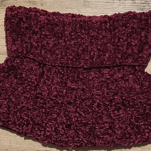 Női nyak melegítő puha zsenilia fonalból  - ruha & divat - sál, sapka, kendő - fejpánt - Meska.hu