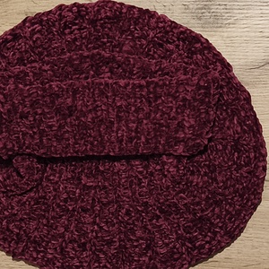 Női nyak melegítő puha zsenilia fonalból  - ruha & divat - sál, sapka, kendő - fejpánt - Meska.hu