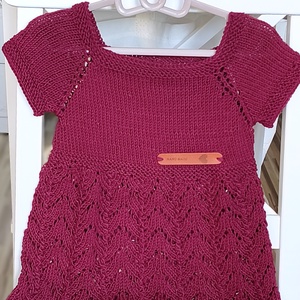 Kislányruha csipkekötéssel - ruha & divat - gyerekruha - ruha - Meska.hu