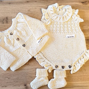 Unisex bébi szett  - baba - mama - babaruházat - babaruha szett - Meska.hu