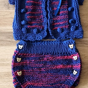 Bébi szett kisfiúnak  - baba - mama - babafotózás - szett újszülött fotózásra - Meska.hu