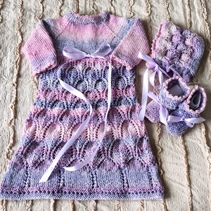  Csipkés hosszú ruha szett kislányoknak  - baba - mama - babafotózás - szett újszülött fotózásra - Meska.hu