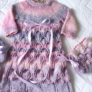  Csipkés hosszú ruha szett kislányoknak  - baba - mama - babafotózás - szett újszülött fotózásra - Meska.hu