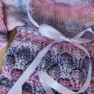  Csipkés hosszú ruha szett kislányoknak , Baba - mama, Babaruházat, Babaruha szett, Kötés, MESKA