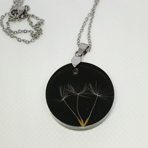 Pitypang magok kör alakú medálban, Ékszer, Nyaklánc, Medál, Ékszerkészítés, MESKA