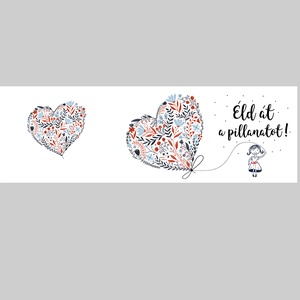 Szivecskés bádog bögre, zománcozott fém csésze egyedi grafikával és Éld át a pillanatot felírattal - otthon & életmód - konyhafelszerelés, tálalás - tálalás - bögre & csésze - Meska.hu