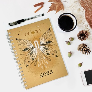 2023-as egyedi tervezésű határidőnapló nőknek, ( naptár, tervező füzet, napló)  Karácsonyi ajándék. - otthon & lakás - papír írószer - naptár & tervező - Meska.hu