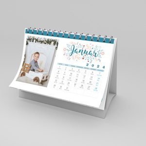 2024-es naptár. Személyre szabható 13 oldalas, színes,  fényképes asztali naptár.  - otthon & lakás - dekoráció - fali és függő dekoráció - falinaptár & öröknaptár - Meska.hu