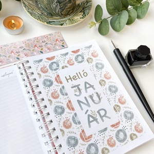 2024 tervező napló, határidőnapló nőknek - otthon & életmód - papír, írószer - naptár & tervező - Meska.hu