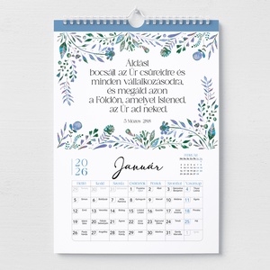 2026-os falinaptr bibliai igeversekkel - otthon & életmód - dekoráció - fali és függő dekoráció - falinaptár & öröknaptár - Meska.hu