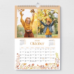 2026-os naptár. Személyre szabható 13 oldalas, színes, spirálozott, fényképes falinaptár.  - otthon & életmód - dekoráció - fali és függő dekoráció - falinaptár & öröknaptár - Meska.hu