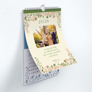 2026-os naptár. Személyre szabható 13 oldalas, színes, spirálozott, fényképes falinaptár.  - Meska.hu