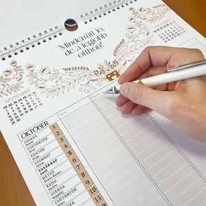 2026-os Csaldi tervező falinaptr A3 méretben - otthon & életmód - papír, írószer - naptár & tervező - Meska.hu