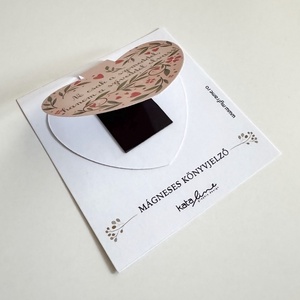 Szíveddel olvass-Mágneses könyvjelző - könyv & zene - könyvjelző - Meska.hu