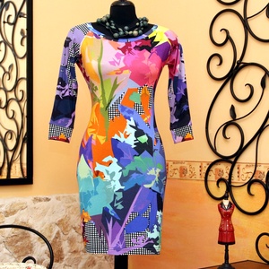 Színes art pöttyös ruha  -  - Meska.hu