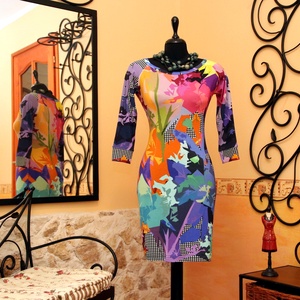 Színes art pöttyös ruha  -  - Meska.hu