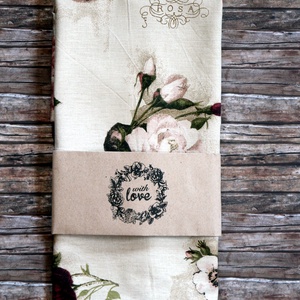 Kenyeres zsák - romantikus rózsás Zero Waste - táska & tok - bevásárlás & shopper táska - kenyeres zsák - Meska.hu