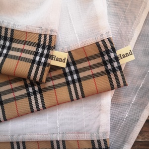 Burberry kockás öko tasak szett 5 darabos XXL Zero Waste - táska & tok - bevásárlás & shopper táska - zöldség/gyümölcs zsák - Meska.hu