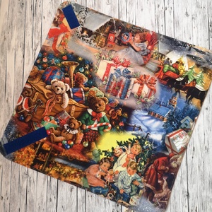 Karácsony - Újraszalvéta - Régi idők karácsonya, Otthon & Életmód, Konyhafelszerelés, tálalás, Konyhai textil, Szalvéta, Varrás, MESKA