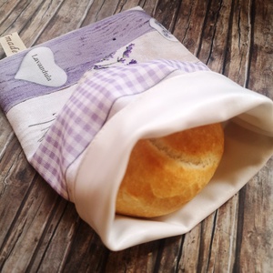  Snackbag levendula mintával, facsipesszel - újraszalvéta Zero Waste - táska & tok - uzsonna- & ebéd tartó - szendvics csomagoló - Meska.hu
