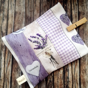  Snackbag levendula mintával, facsipesszel - újraszalvéta Zero Waste, Táska & Tok, Uzsonna- & Ebéd tartó, Szendvics csomagoló, Varrás, MESKA