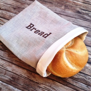  Snackbag bread hímzett, facsipesszel - újraszalvéta - táska & tok - uzsonna- & ebéd tartó - szendvics csomagoló - Meska.hu