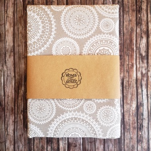 Mandalás natúr vászon bevásárló táska - szatyor Új minta!  Zero waste nowaste - táska & tok - bevásárlás & shopper táska - shopper, textiltáska, szatyor - Meska.hu