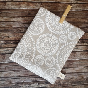  Snackbag mandala mintával, facsipesszel - újraszalvéta Új minta! Zero waste - táska & tok - uzsonna- & ebéd tartó - szendvics csomagoló - Meska.hu