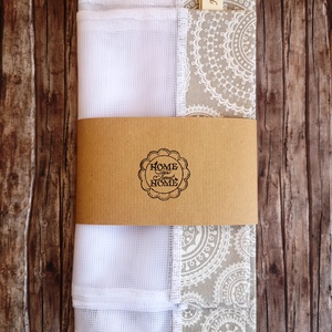 Mandala mintás öko tasak 4 darabos szett Új minta!  Zero waste Nowaste - táska & tok - bevásárlás & shopper táska - zöldség/gyümölcs zsák - Meska.hu