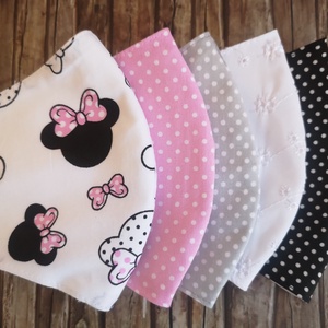5 db Mickey egeres, madeira, pöttyös maszk, pamut szájmaszk, arcmaszk - női - női - Meska.hu