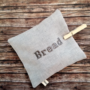 Snackbag Bread hímzett, facsipesszel - újraszalvéta Zero Waste - táska & tok - uzsonna- & ebéd tartó - szendvics csomagoló - Meska.hu