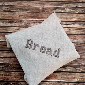  Bread hímzett - újraszalvéta Zero Waste - táska & tok - uzsonna- & ebéd tartó - szendvics csomagoló - Meska.hu