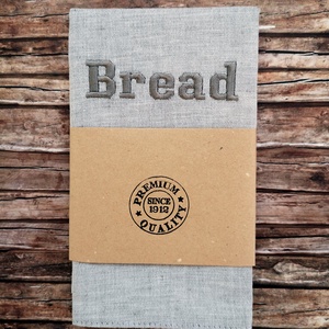  Bread hímzett - újraszalvéta Zero Waste - táska & tok - uzsonna- & ebéd tartó - szendvics csomagoló - Meska.hu