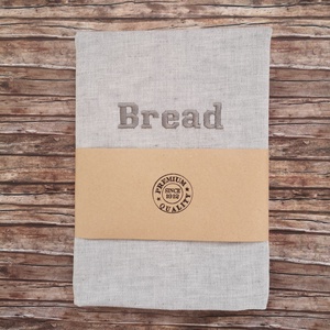 Bread hímzett lenvászon kenyeres zsák Zero Waste - otthon & életmód - konyhafelszerelés, tálalás - konyhai tárolás - kenyértartó - Meska.hu