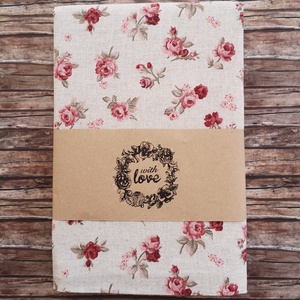 Rózsás romantikus mintás kenyeres zsák Zero Waste - táska & tok - bevásárlás & shopper táska - kenyeres zsák - Meska.hu