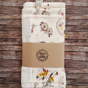 Vintage öko tasak szett 5 darabos Zero Waste - táska & tok - bevásárlás & shopper táska - zöldség/gyümölcs zsák - Meska.hu