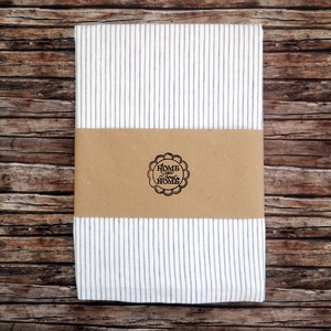 Natúr, levendula csíkos kenyeres zsák Zero Waste - táska & tok - bevásárlás & shopper táska - kenyeres zsák - Meska.hu