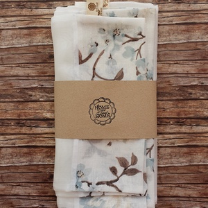 Cseresznyevirágzás öko tasak szett 4 darabos Zero Waste - táska & tok - bevásárlás & shopper táska - zöldség/gyümölcs zsák - Meska.hu