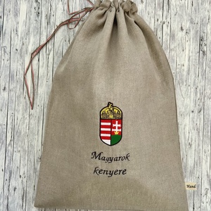 Magyarok kenyere hímzett lenvászon kenyeres zsák Zero Waste - Meska.hu