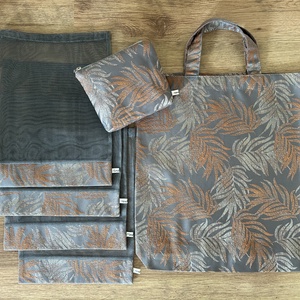 Bevásárló szett szürke/réz szín táska, öko tasak, neszivel Zerowaste - táska & tok - bevásárlás & shopper táska - shopper, textiltáska, szatyor - Meska.hu