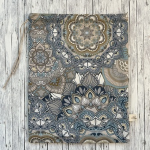 Mandala mintás pékárus, uzsonnás zsák -  Zero Waste - táska & tok - bevásárlás & shopper táska - kenyeres zsák - Meska.hu