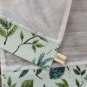 Zöld leveles ökotasak szett 2 darabos Zero Waste - táska & tok - bevásárlás & shopper táska - zöldség/gyümölcs zsák - Meska.hu
