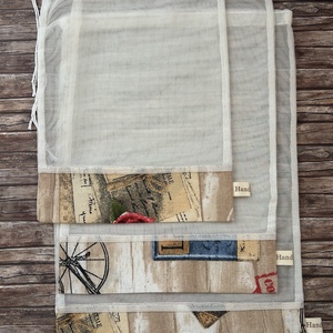 Vintage  öko tasak szett 3 darabos Zero Waste - táska & tok - bevásárlás & shopper táska - zöldség/gyümölcs zsák - Meska.hu