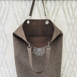 Mandala - hímzett bevásárló táska - szatyor - táska & tok - bevásárlás & shopper táska - shopper, textiltáska, szatyor - Meska.hu