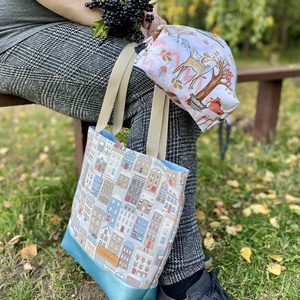 Mintás textil táska, shopper - Meska.hu