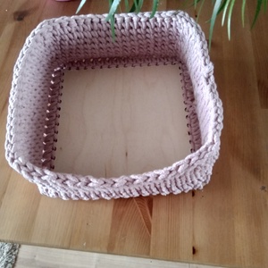 Kicsi horgolt kosár 02 - otthon & életmód - tárolás & rendszerezés - tárolókosár - Meska.hu
