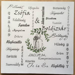 Nászajándék tábla - esküvő - dekoráció - tábla & jelzés - Meska.hu