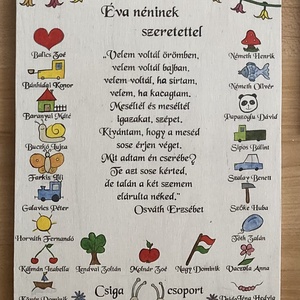 Ballagási búcsúztató tábla, Otthon & Lakás, Dekoráció, Dísztárgy, Decoupage, transzfer és szalvétatechnika, Meska